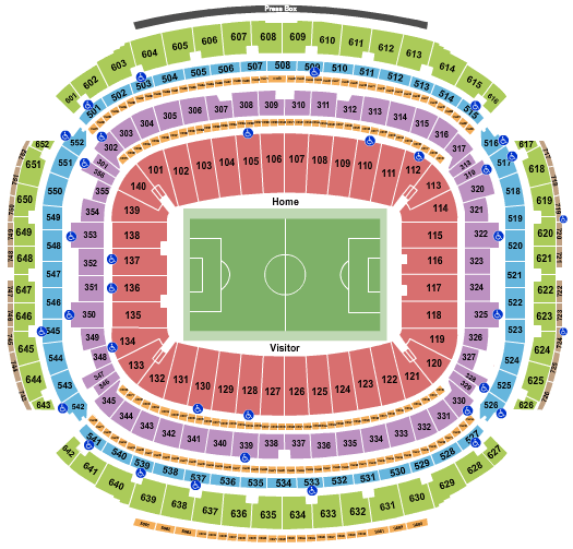 NRG Stadium World Cup Seating Chart